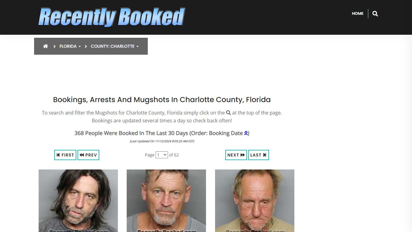 Bookings, Arrests and Mugshots in Charlotte County, Florida